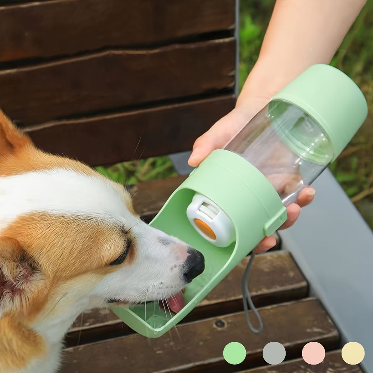 Portable Dog Water Bottle – Leak-Proof Pet Water Dispenser with Food Storage view 4