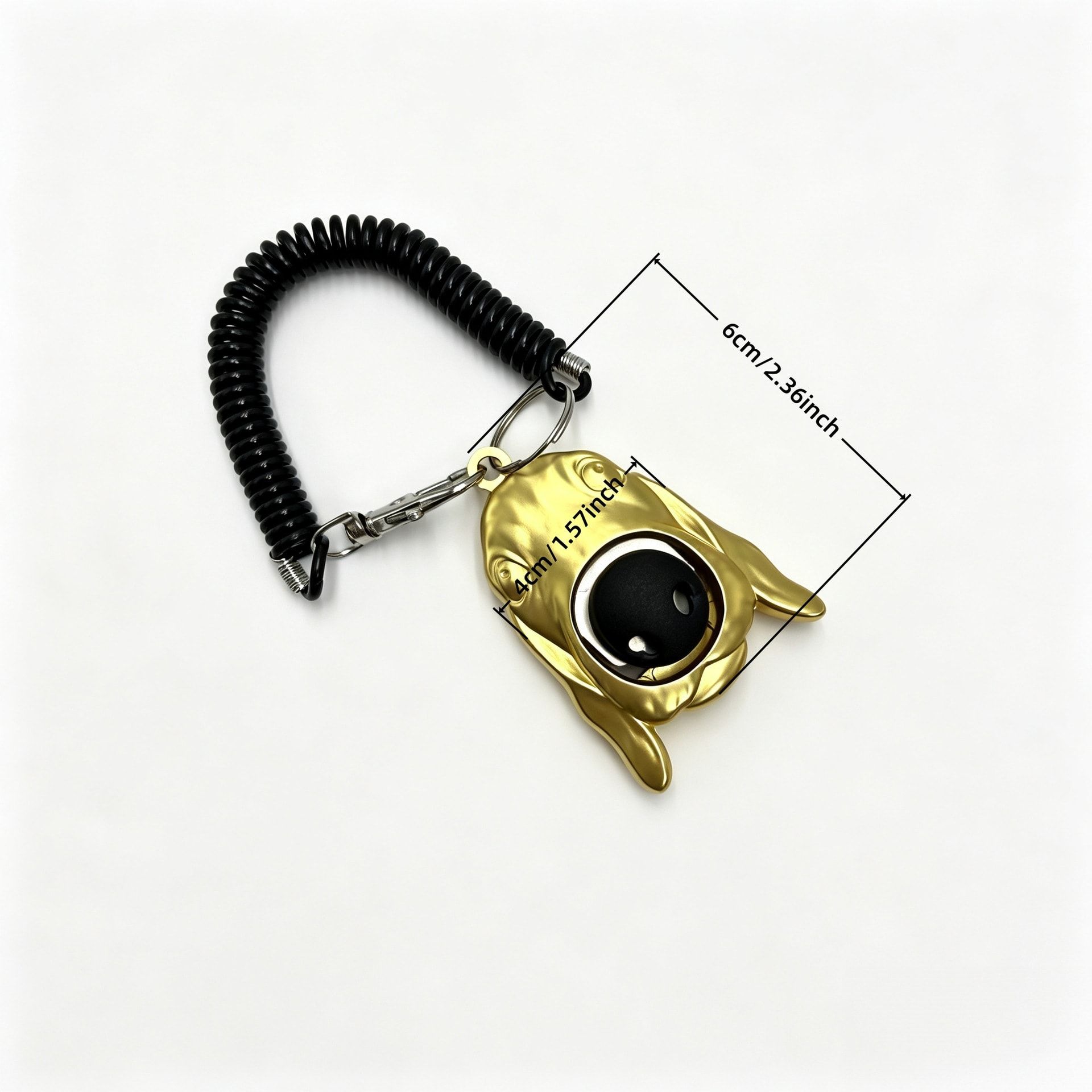 Premium Zinc Alloy Pet Training Clicker with Anti-Slip Grip