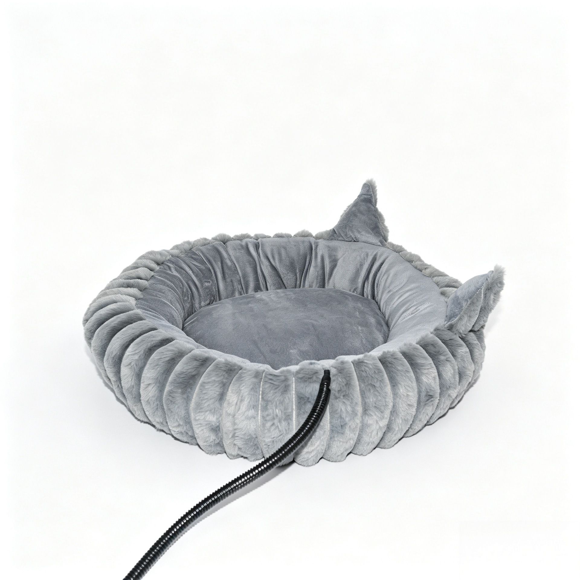 USB-Powered Heated Pet Bed with Plush Fur view 6