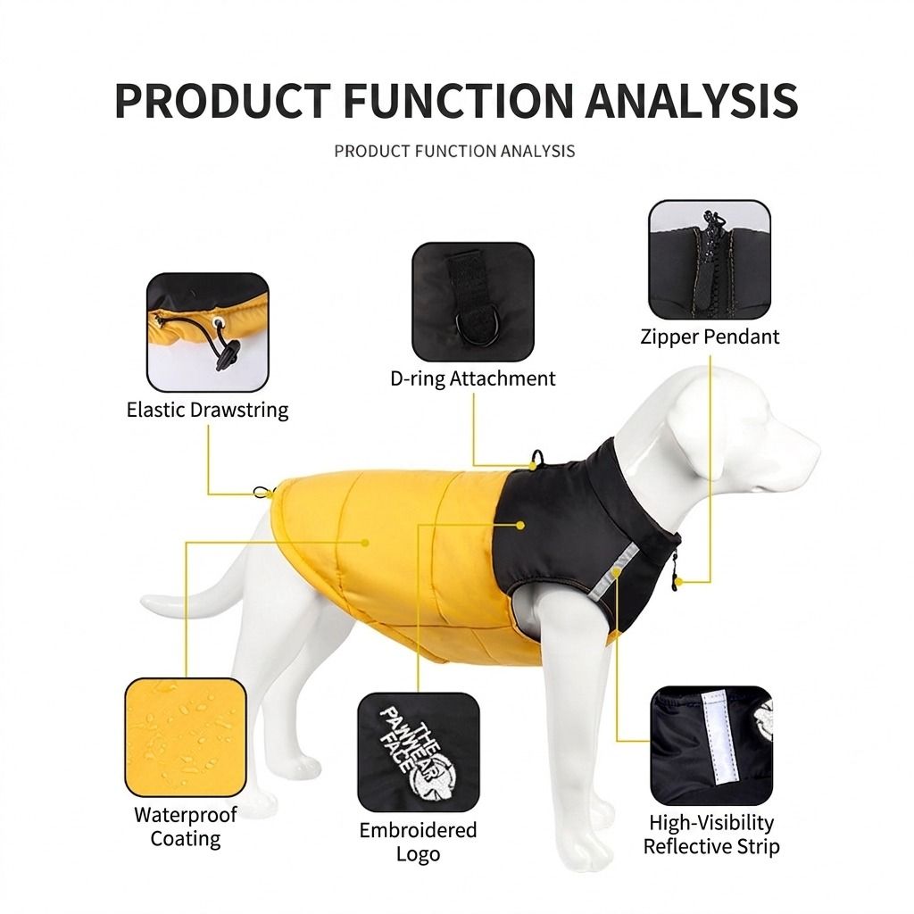 Keep Your Pup Cozy and Visible This Winter – Waterproof view 4