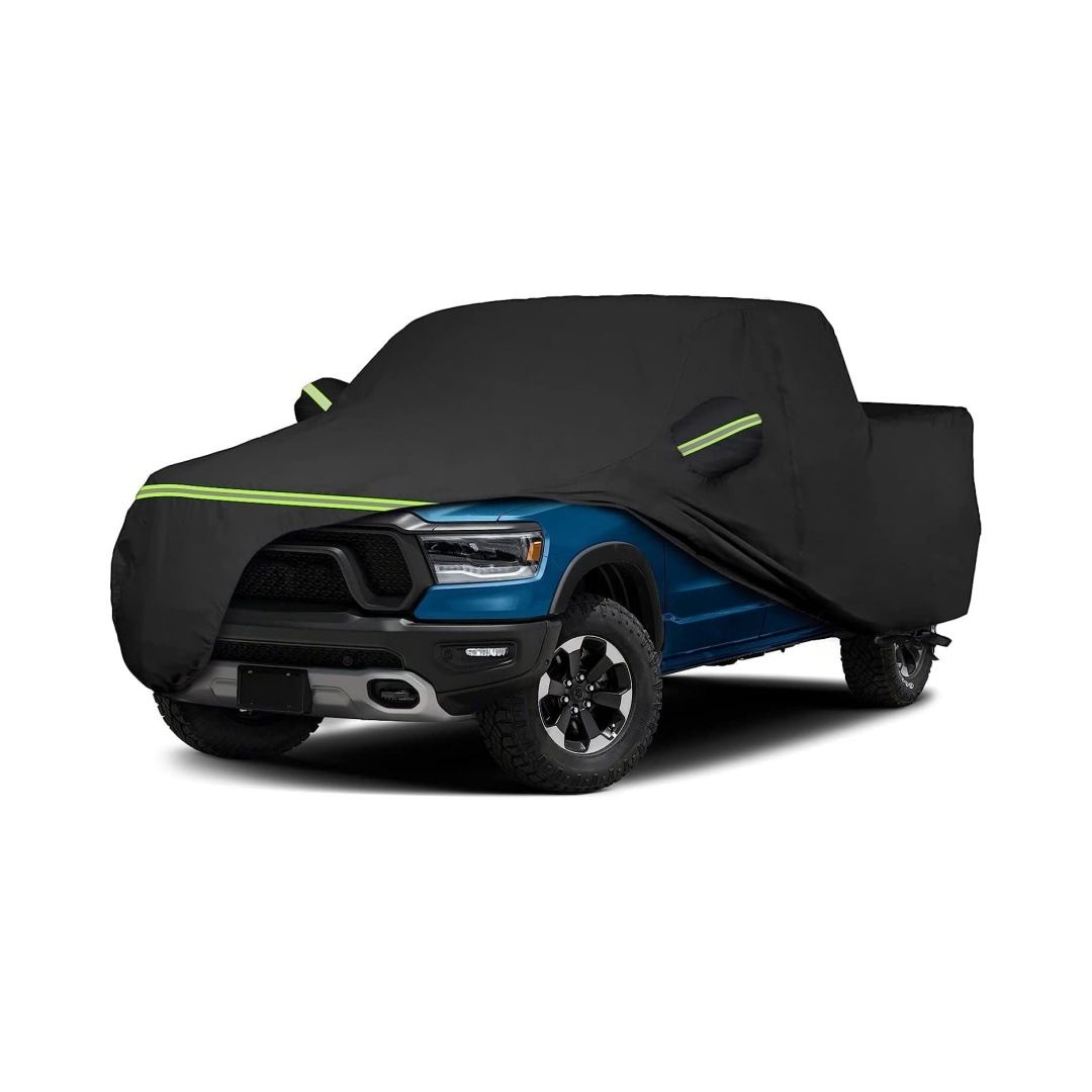 All-Weather Pickup Truck Cover with Reflective Strips — image 1