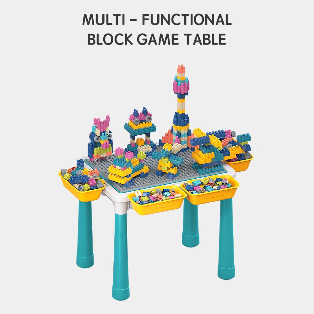 Multifunctional Kids Building Block Table Set with Storage view 2