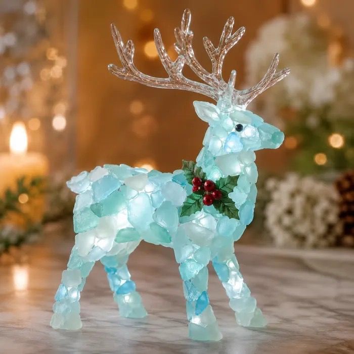 DIY Luminous Sea Glass Christmas Ornament Kit – Create Santa