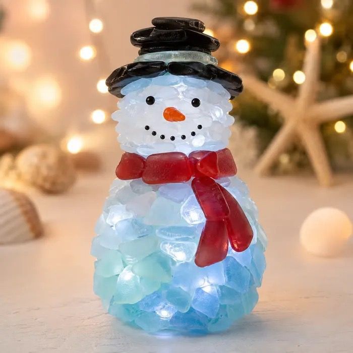 DIY Luminous Sea Glass Christmas Ornament Kit – Create Santa