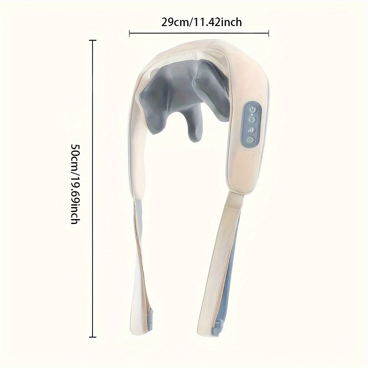 Beige Blue neck and shoulder massager