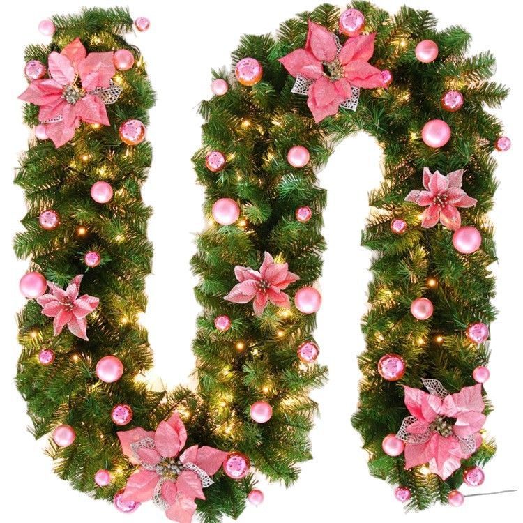 Christmas Garland 2 Piece Set 2.7m Garland Garland With Lights Christmas Home view 3