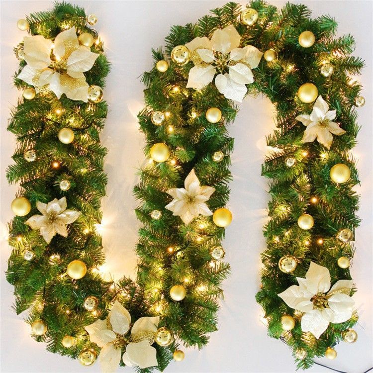 Christmas Garland 2 Piece Set 2.7m Garland Garland With Lights Christmas Home view 5
