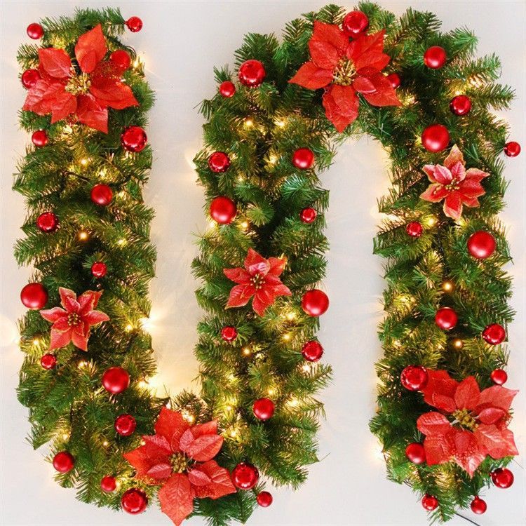 Christmas Garland 2 Piece Set 2.7m Garland Garland With Lights Christmas Home view 4