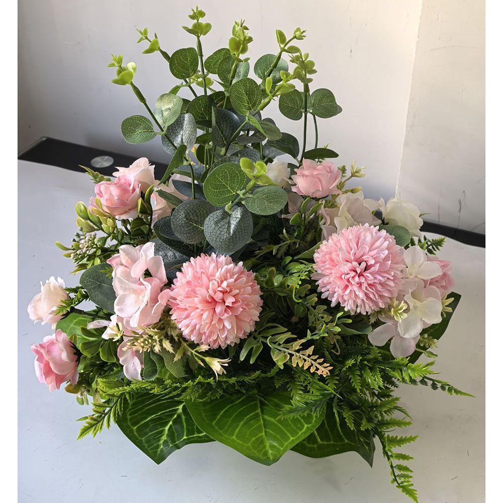 Artificial Flower Arrangement Fake Lilies And Roses Home Decor Accents Garden view 12