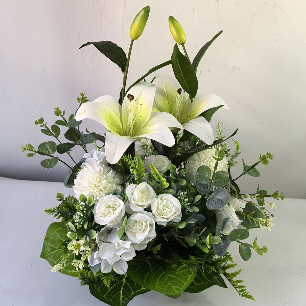 Artificial Lily Floral Arrangement Home Decor Garden Decor Australian Home view 2