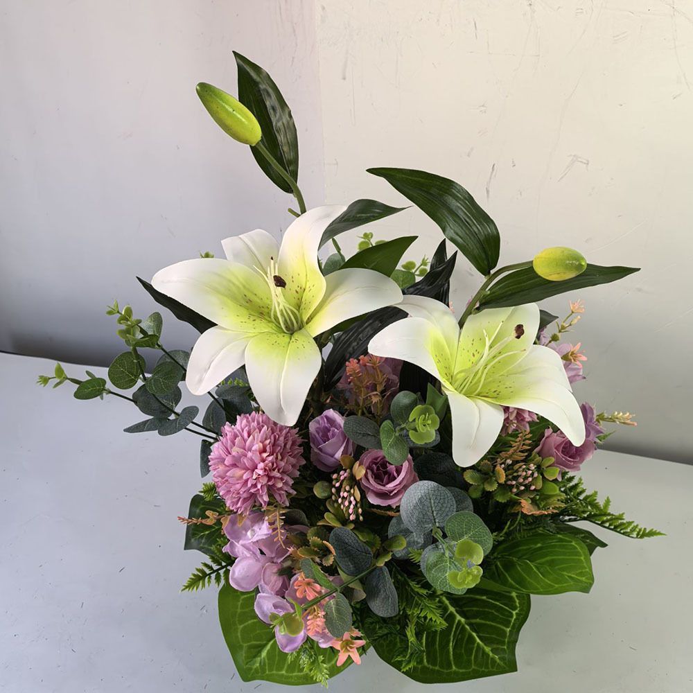 Artificial Lily Floral Arrangement Home Decor Garden Decor Australian Home view 3