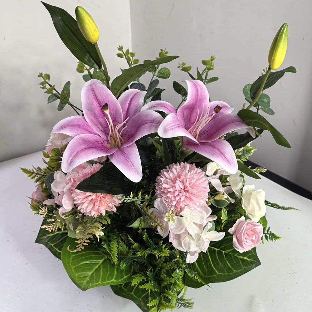 Artificial Lily Floral Arrangement Home Decor Garden Decor Australian Home view 9