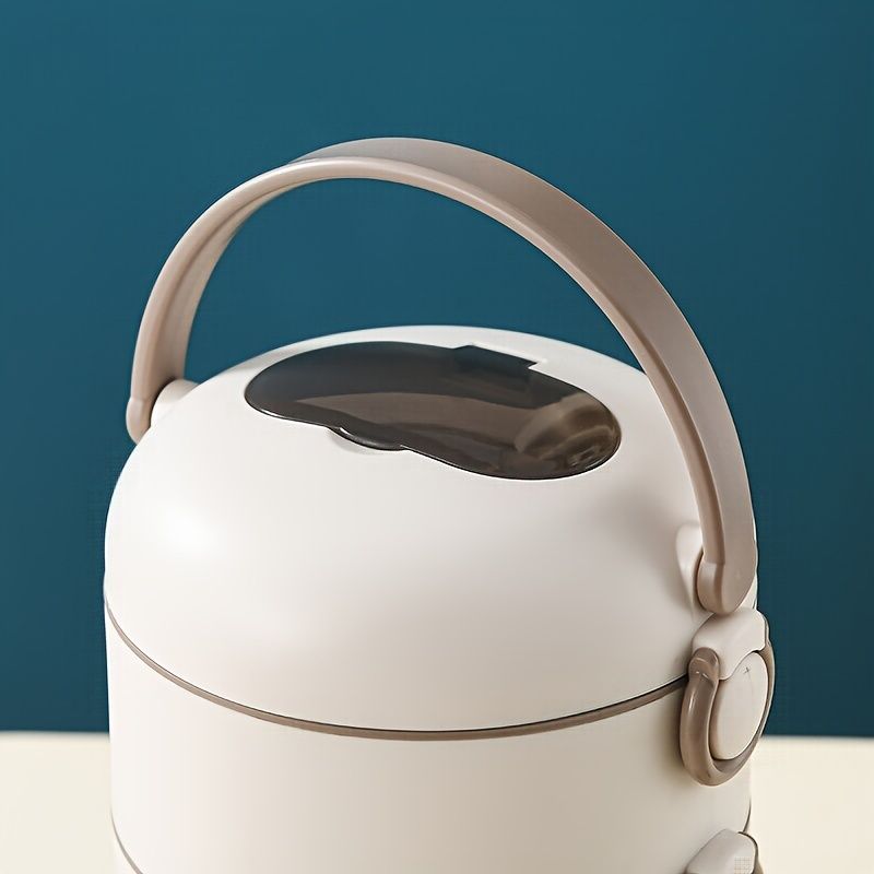 Beige Pink 4-layer lunch box
