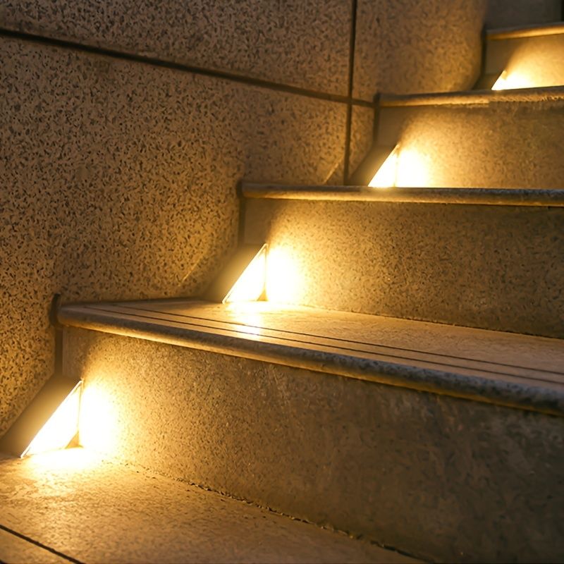 Black Solar-Powered Night Lights LED Night Lights 8-Pack Night Lights Garden view 7