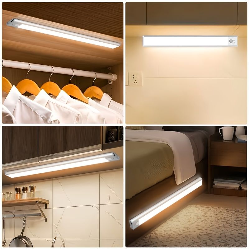 Silver Gold Motion Sensor Night Light Rechargeable LED Night Light Dimmable view 10