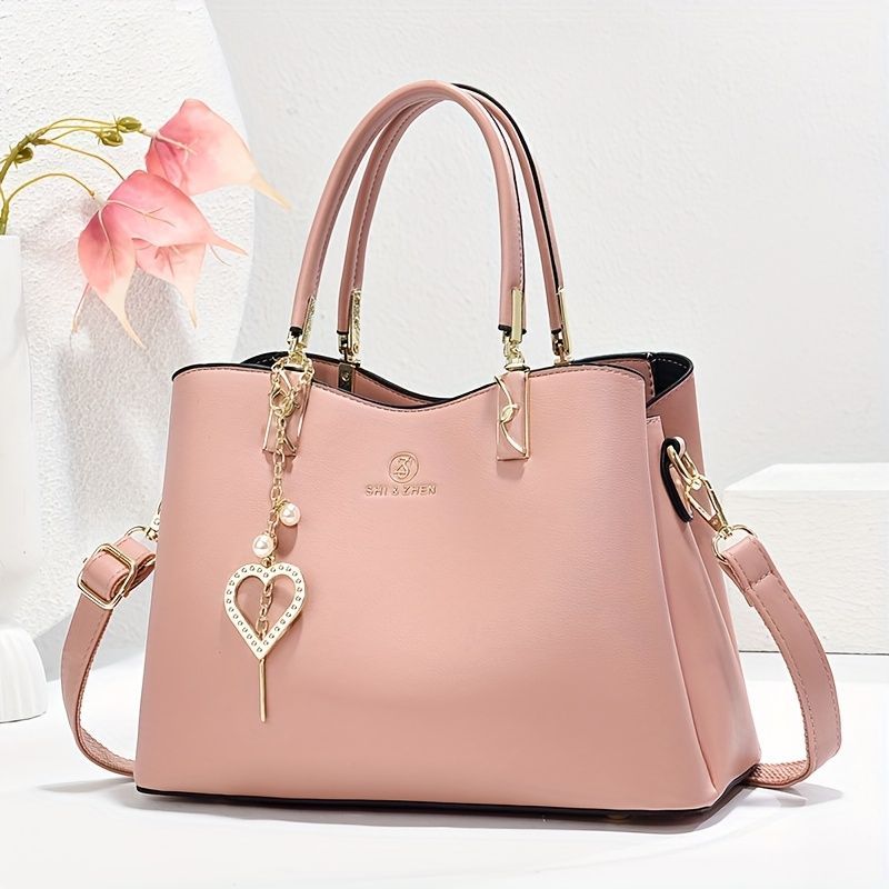 Single-Shoulder Handbag Cross-Body Handbag Pink Handbag Stylish Handbag Travel — image 1