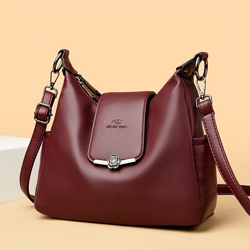 Leather Hobo Bag Shoulder Bag For Women High-Quality Leather Bag Travel view 13