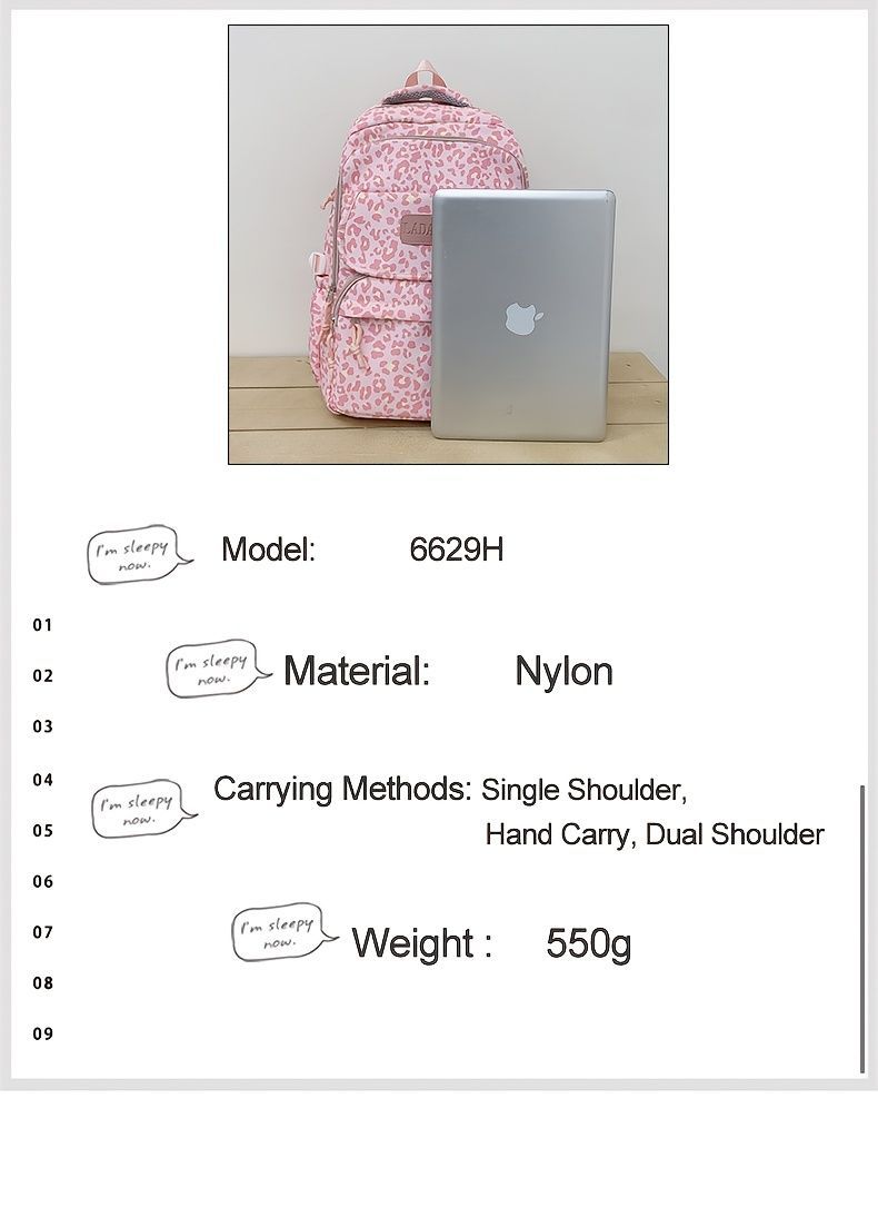 Ladata Backpack Stylish Ladies Backpack Middle School Backpack College Student view 6