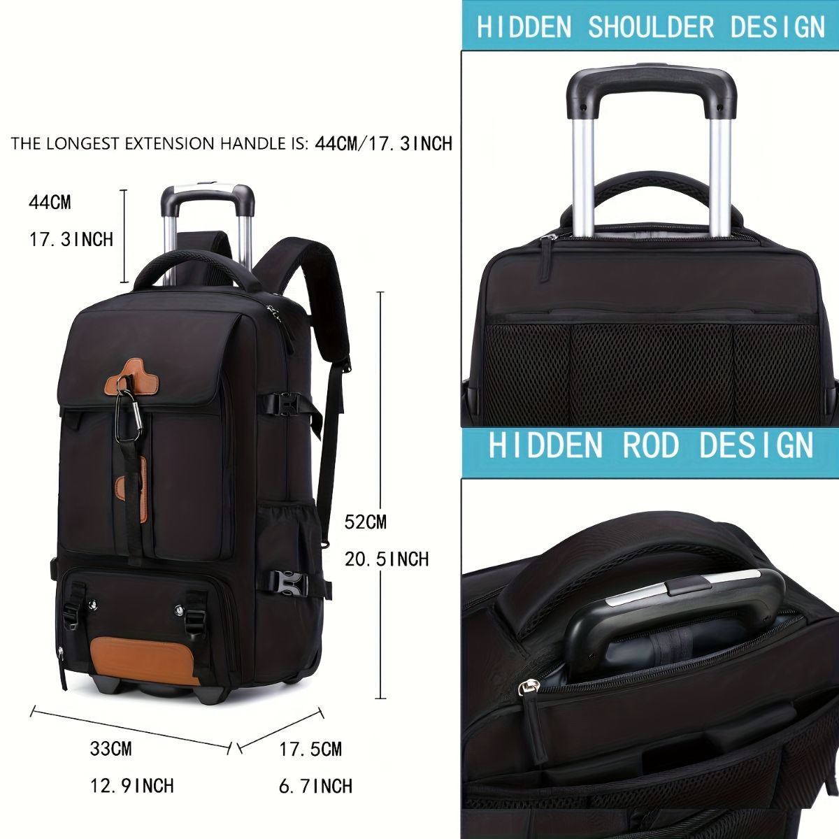 Travel Backpack With Wheels Convertible Backpack Rolling Backpack Australia view 11