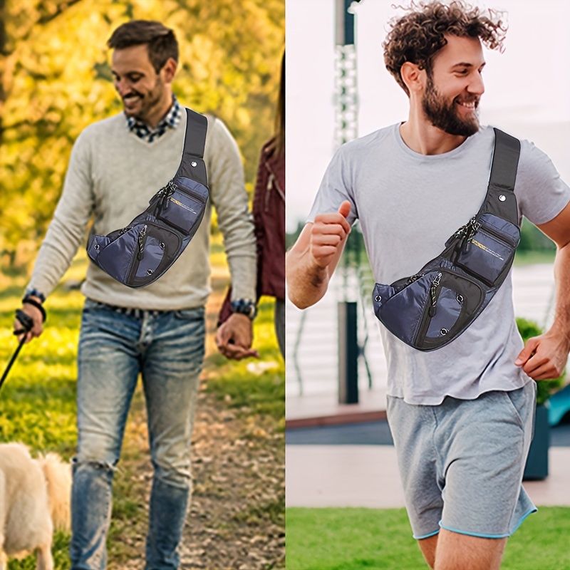 Black Cross-Body Sling Backpack Travel Backpack Grey Backpack Blue Backpack Black view 9