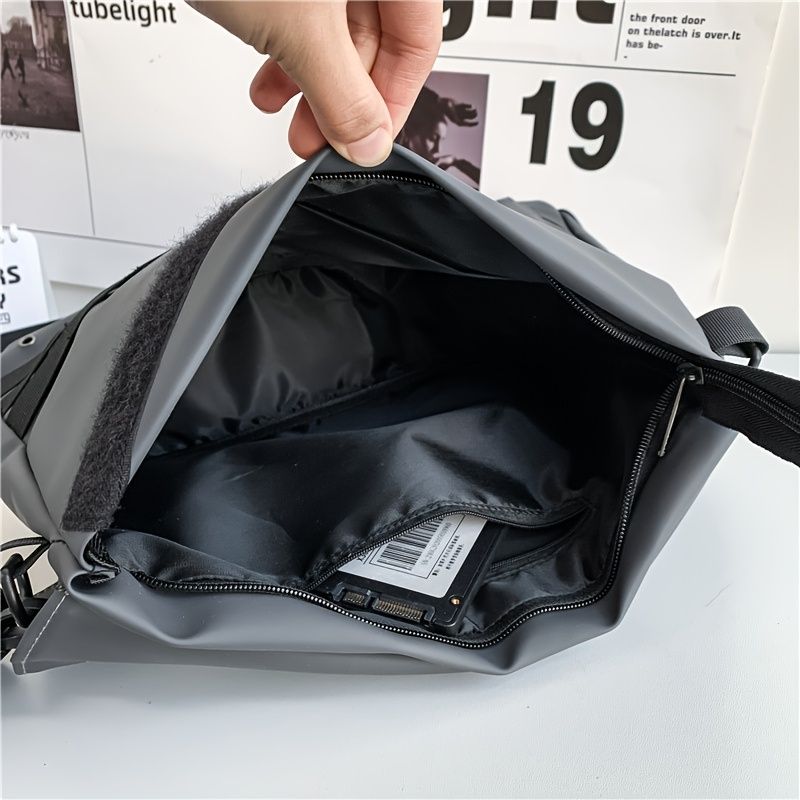 Gray Black Cross-Body Backpack Travel Backpack Fashionable Backpack view 4