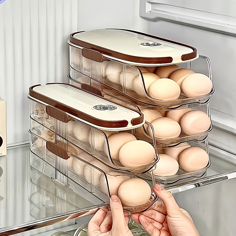 Beige Gold egg storage box view 3