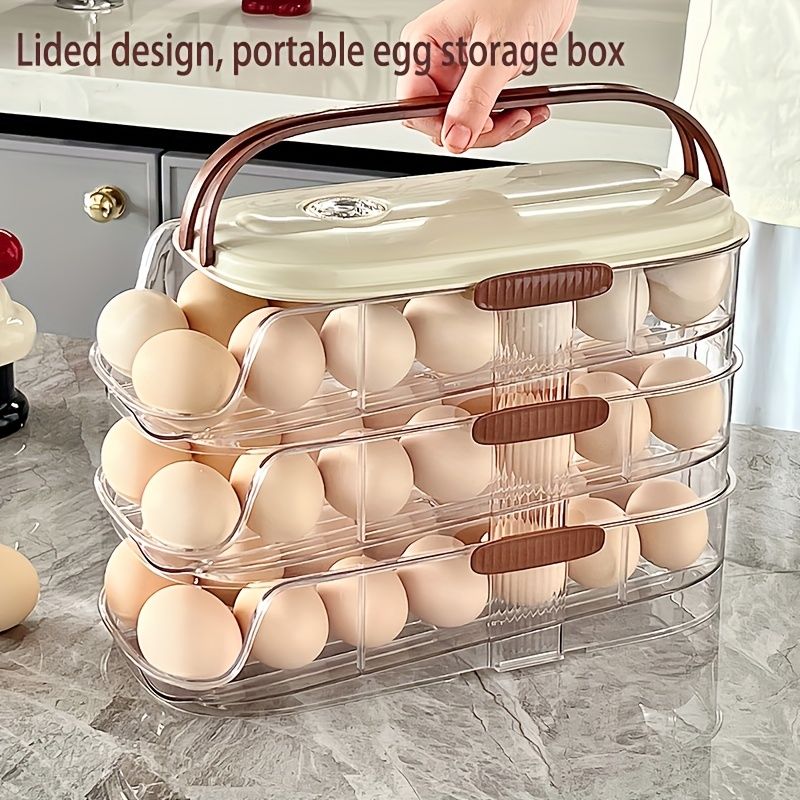 Beige Gold egg storage box view 4