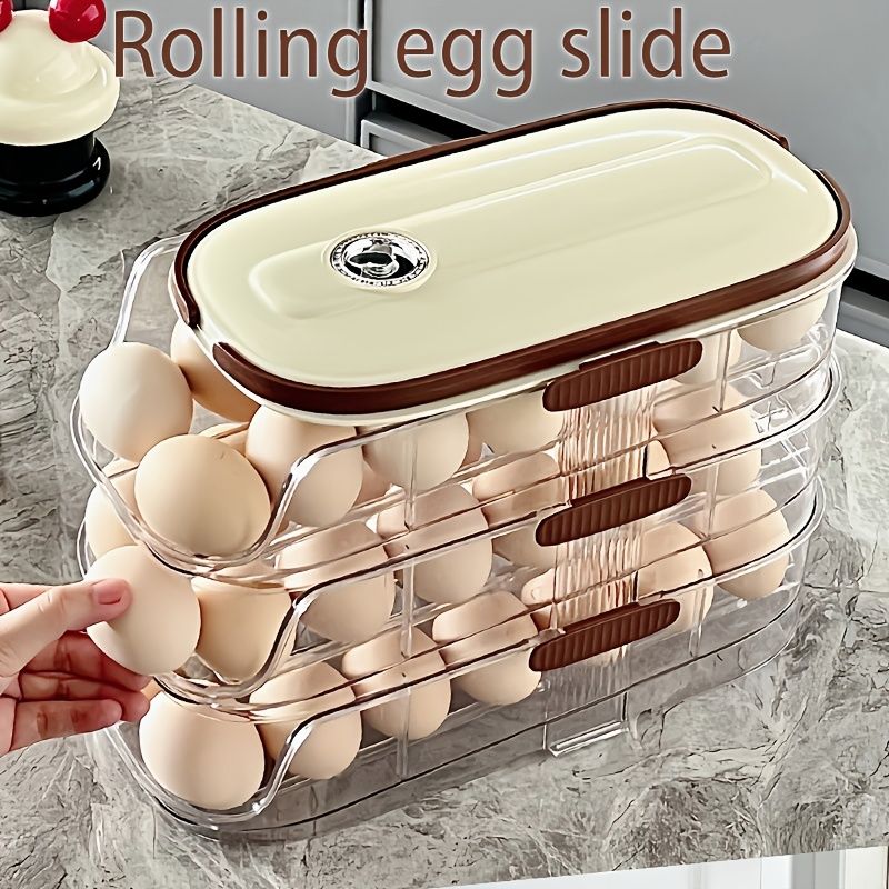 Beige Gold egg storage box view 5