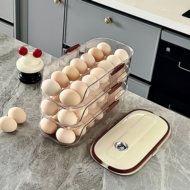 Beige Gold egg storage box view 6