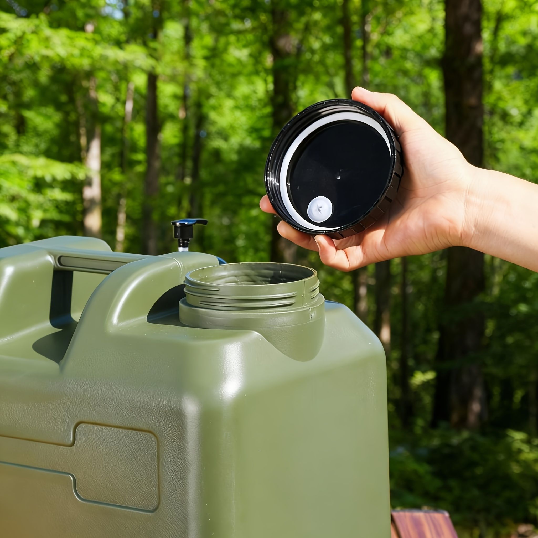 Green 20L water container view 6