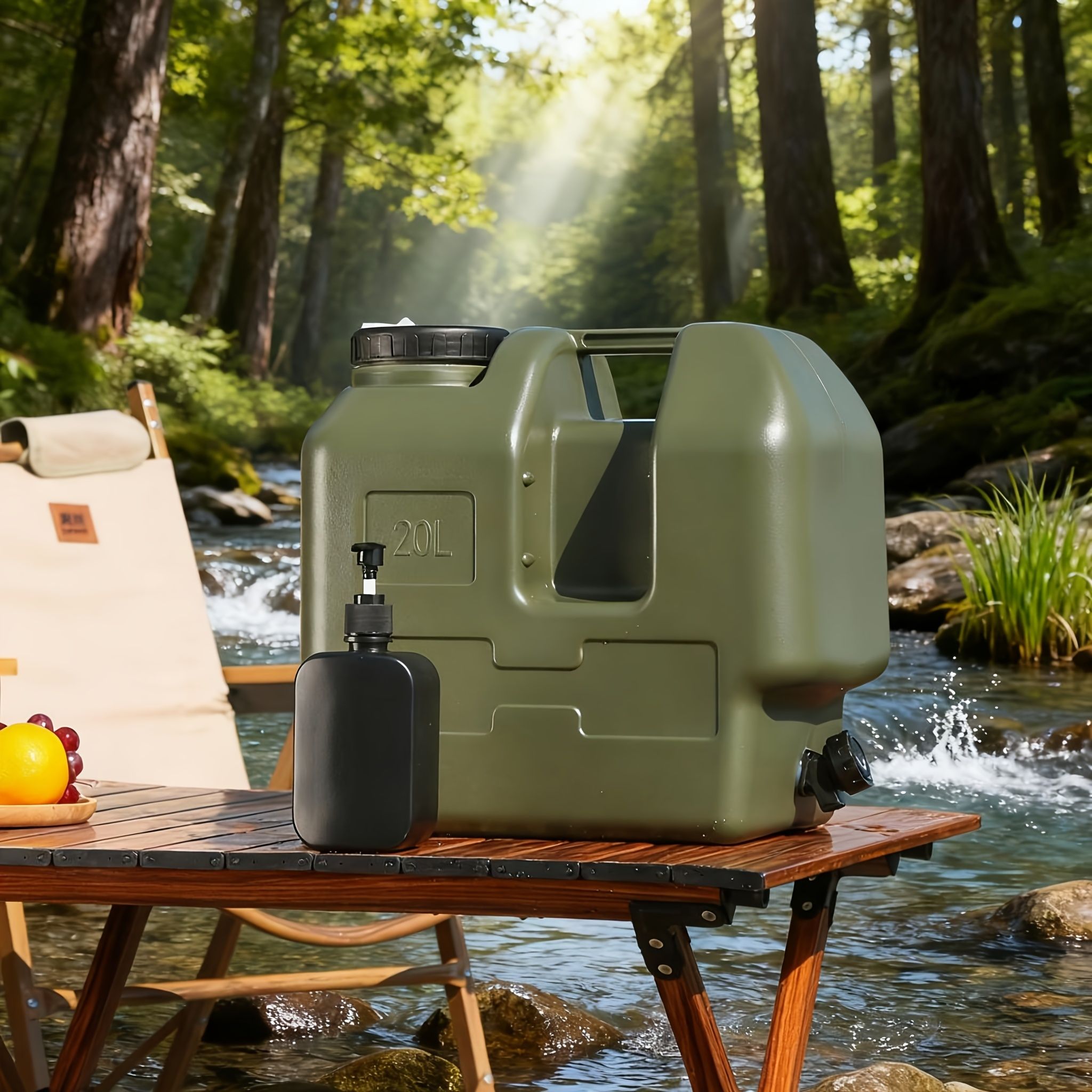Green 20L water container view 7