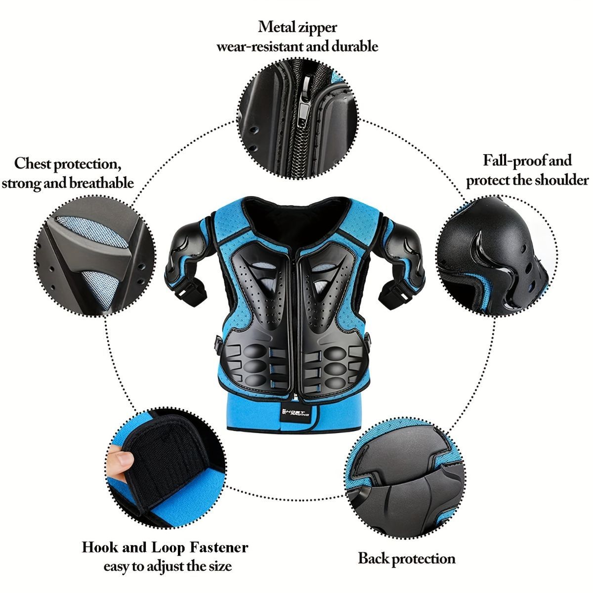 Kids Cycling Armor Cycling Protection Children'S Cycling Gear Chest Guard For