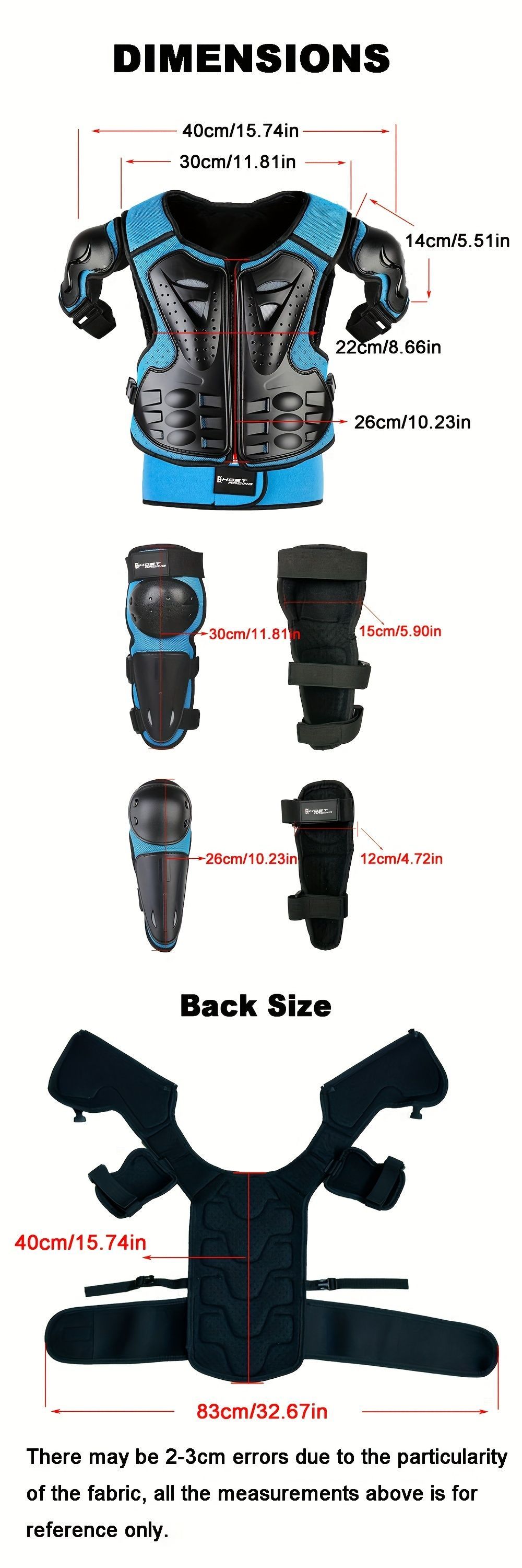 Kids Cycling Armor Cycling Protection Children'S Cycling Gear Chest Guard For view 5