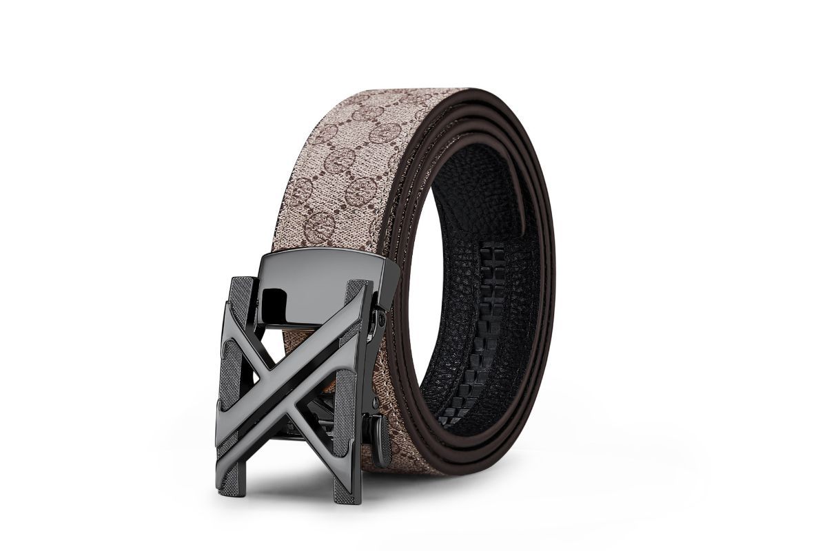 Men'S Genuine Leather Belt X-Shaped Buckle Men'S Accessories Trendy Belt view 7