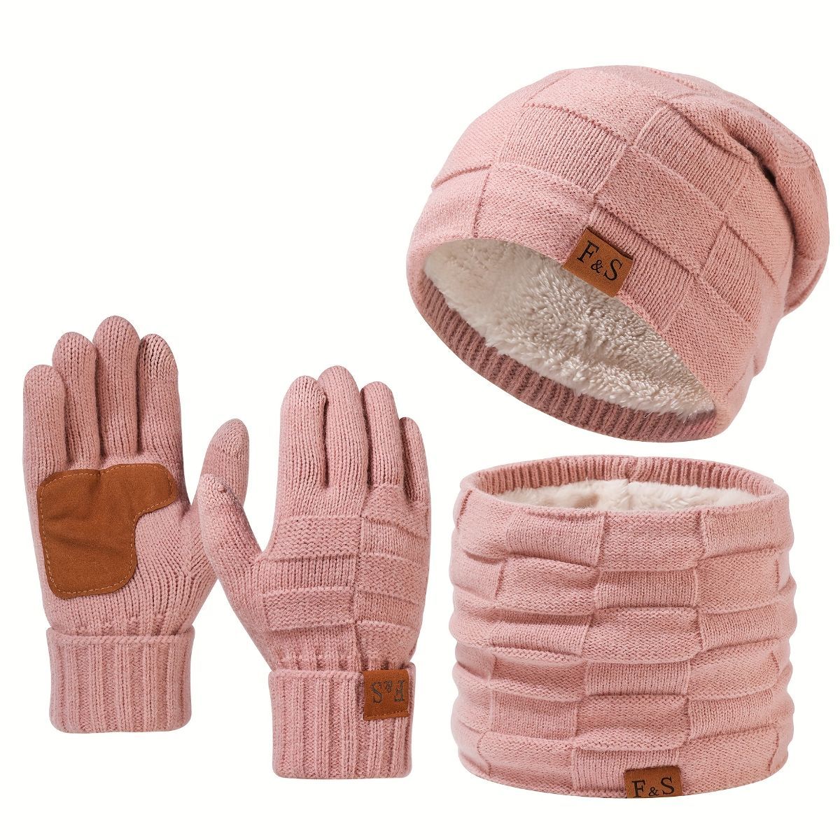 Men'S Winter Hat Men'S Gloves Men'S Scarf Winter Hat And Gloves Set Men'S view 4
