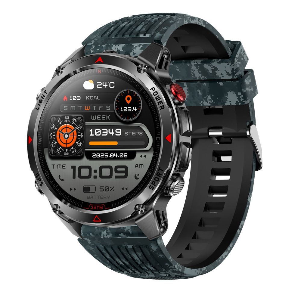 men's smart watch, HT37, GPS positioning, Bluetooth call, heart-rate view 4