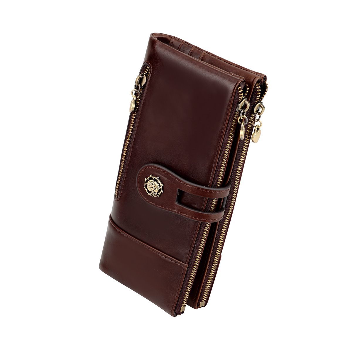 Women'S Wallet Anti-Theft Wallet Vintage Leather Wallet Korean-Style Wallet