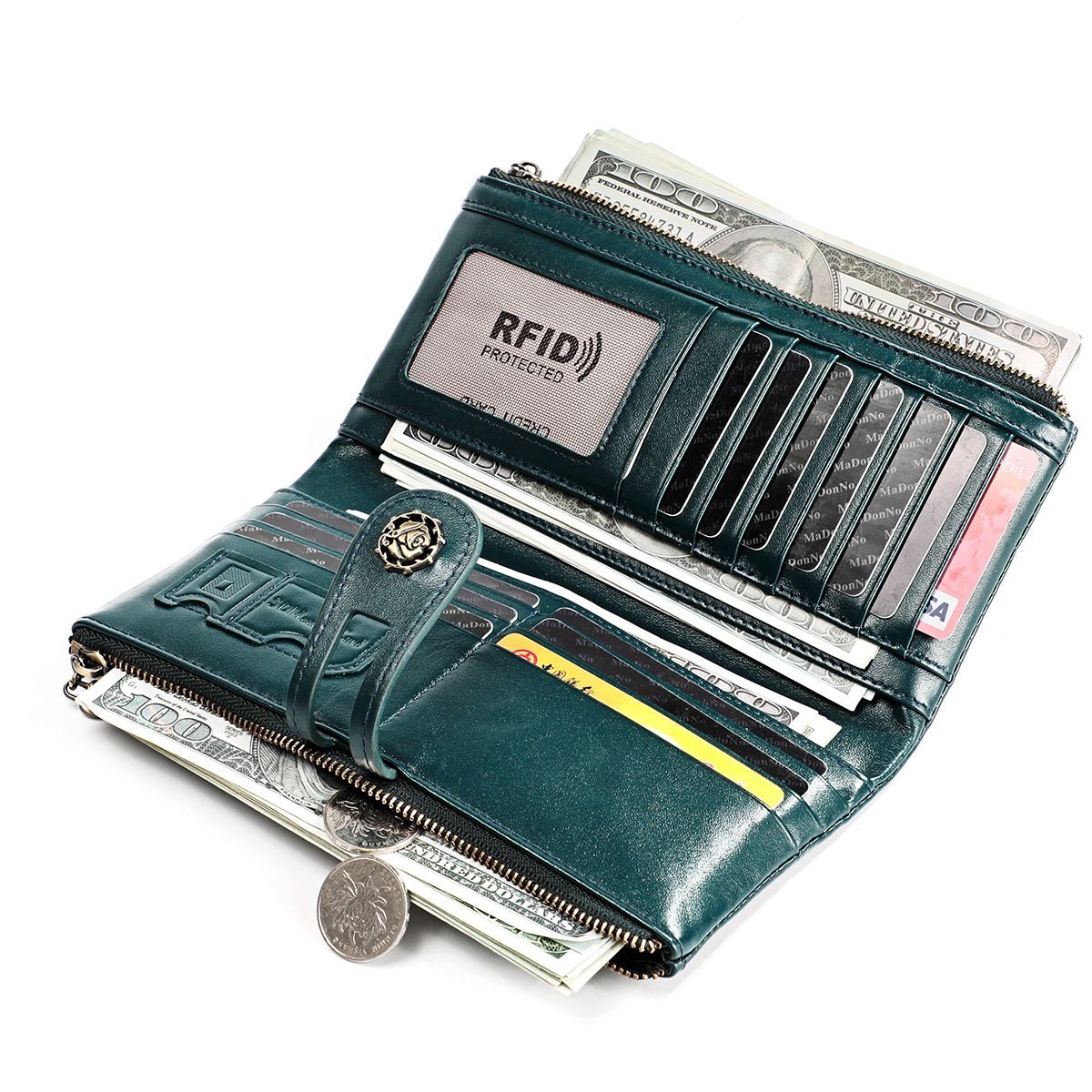 Women'S Wallet Anti-Theft Wallet Vintage Leather Wallet Korean-Style Wallet view 11