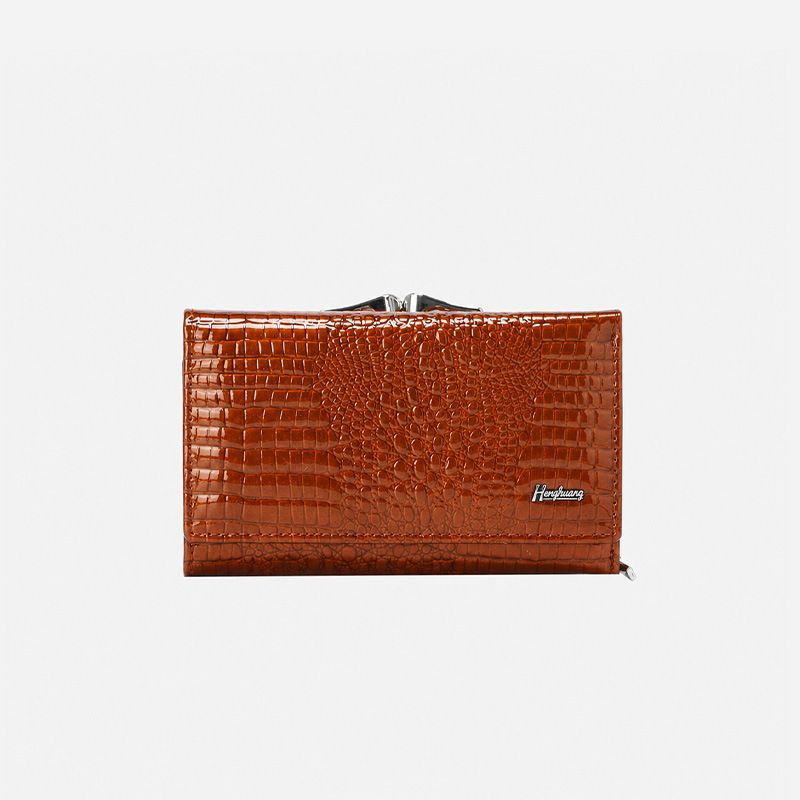 Genuine Leather Women'S Wallet Multifunctional Wallet Large Capacity Wallet
