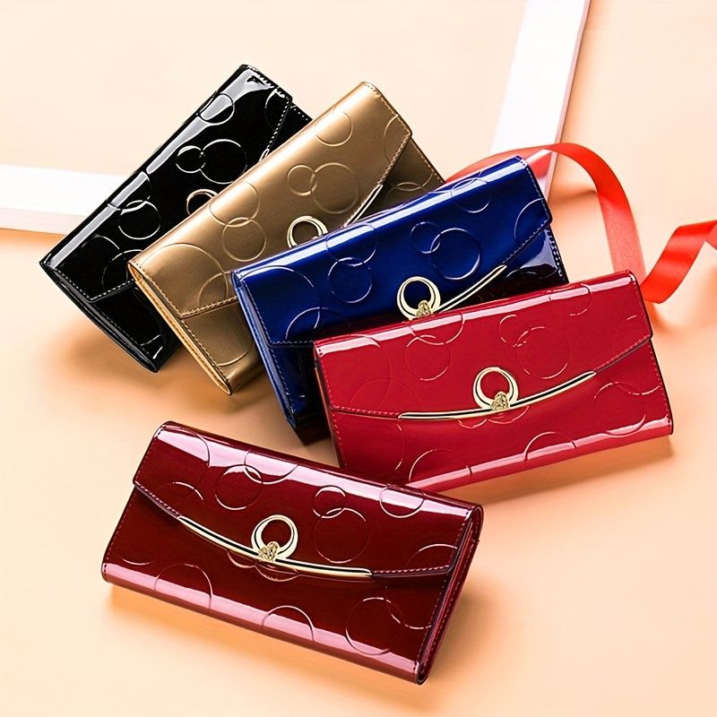 Women'S Genuine Leather Wallet Long Wallet Clutch Large Capacity Wallet view 4