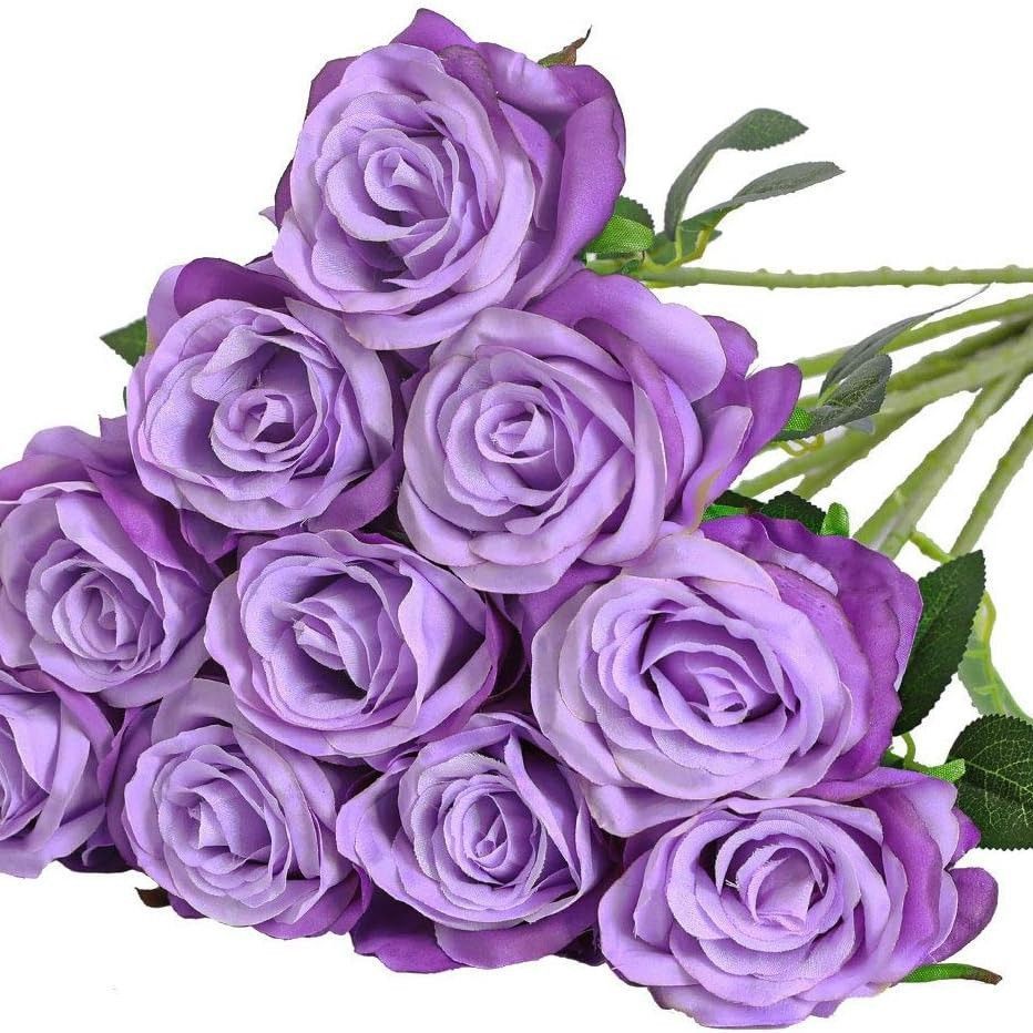 Artificial Silk Roses 25-Piece Bouquet Wedding Decorations Family Gathering view 7