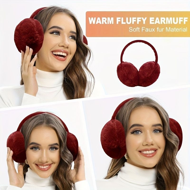 Women'S Winter Accessories 5-Piece Set Winter Beanie Earmuffs Touch-Screen view 6