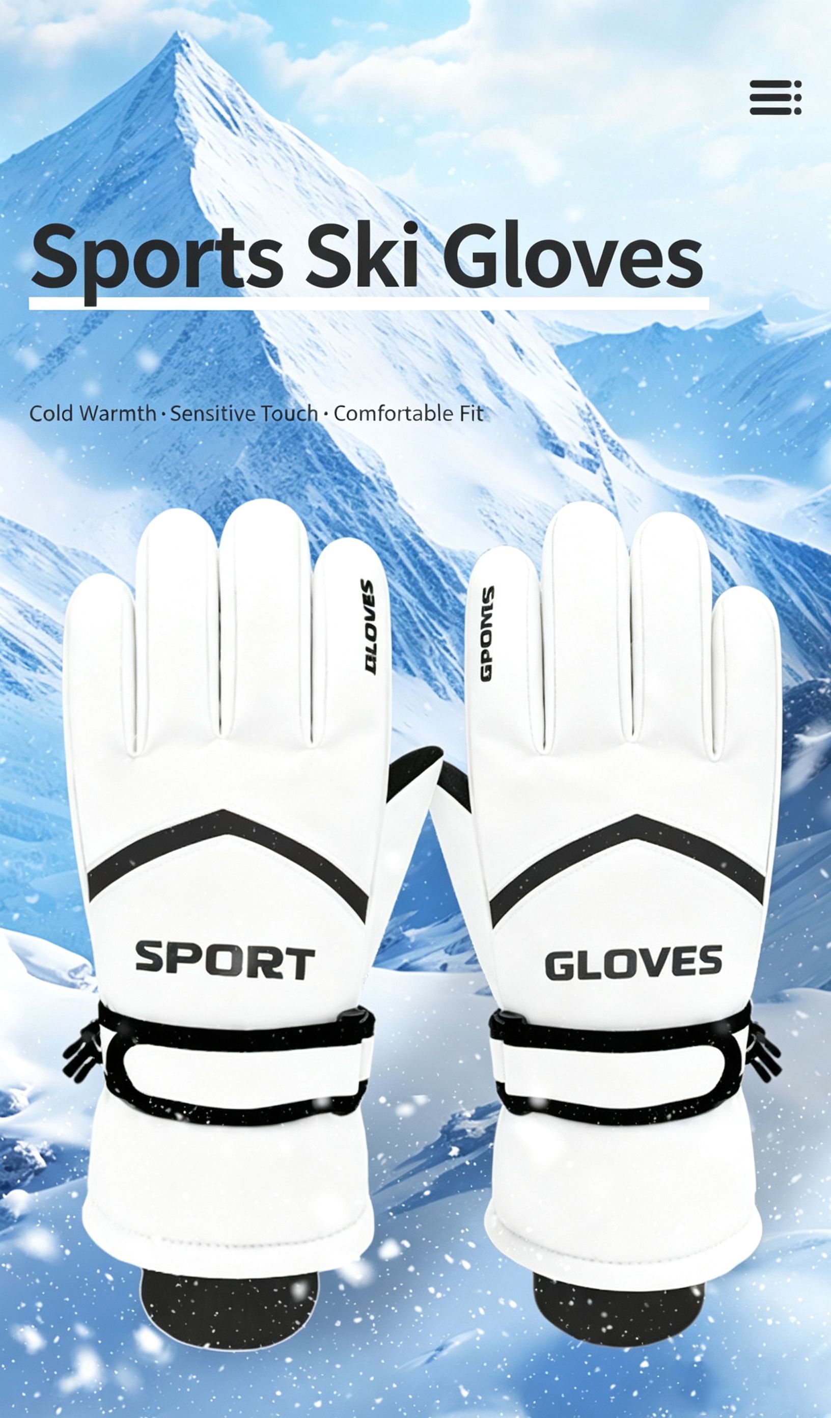Winter men's and women's windproof and cold proof velvet warm gloves,Women's pink view 2