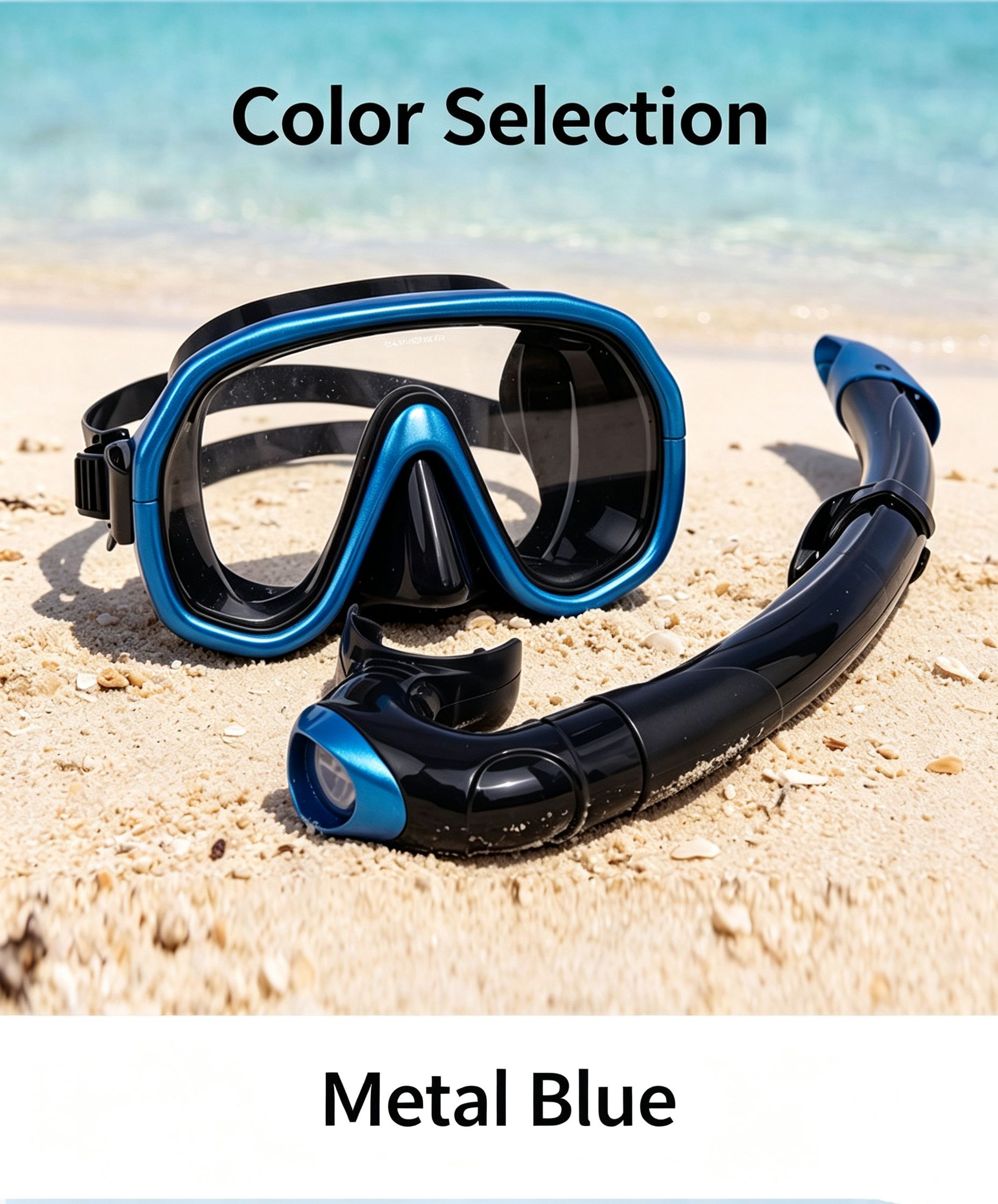 Outdoor Breathing Tube Glass Diving Set,black view 9