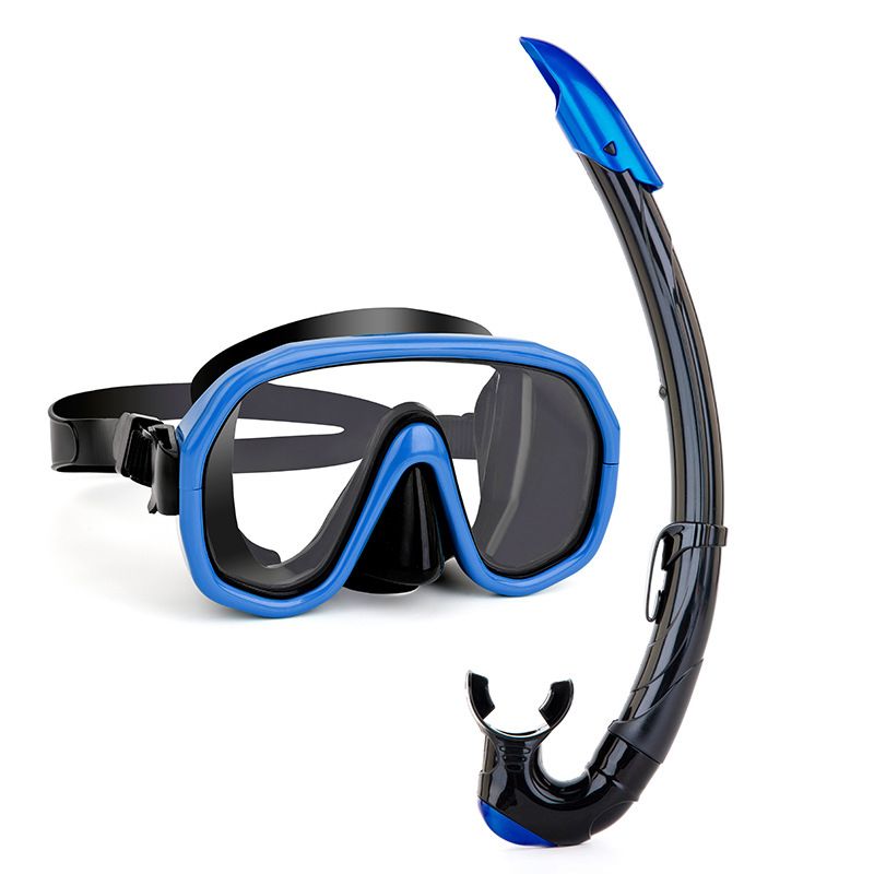 Outdoor Breathing Tube Glass Diving Set,blue — image 1