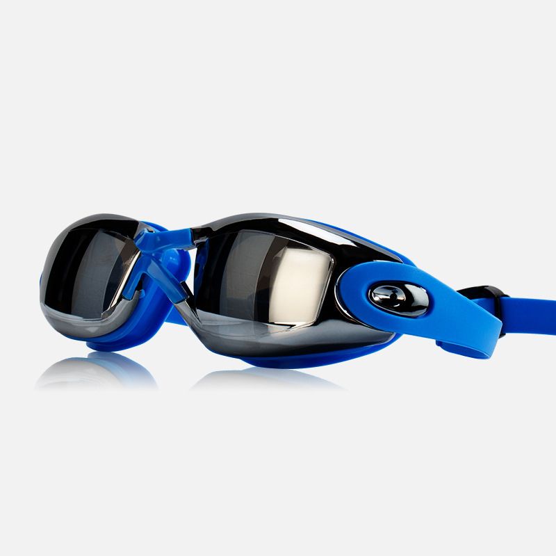 Waterproof and anti fog training high-definition racing goggles,blue — image 1