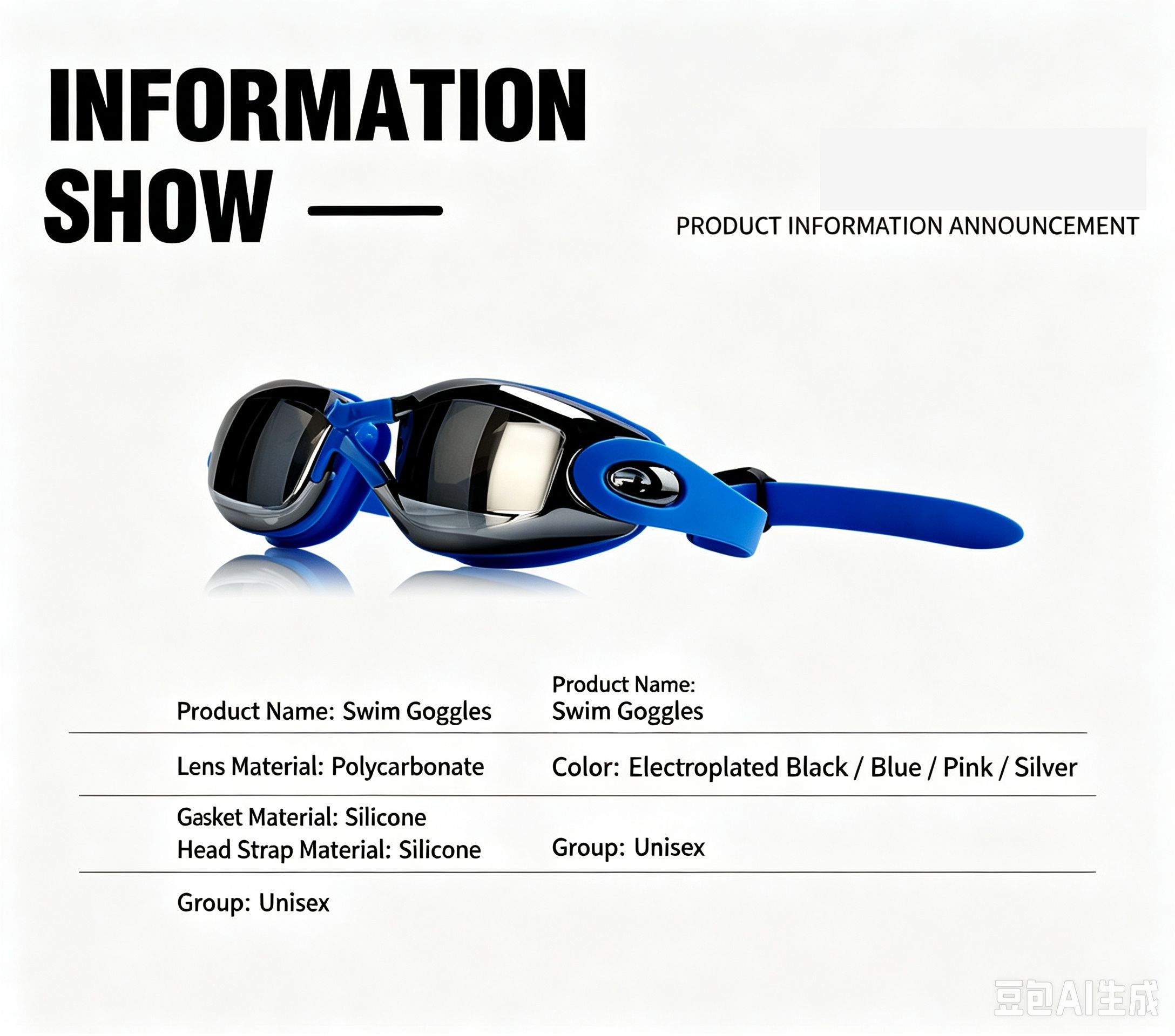 Waterproof and anti fog training high-definition racing goggles,grey view 10