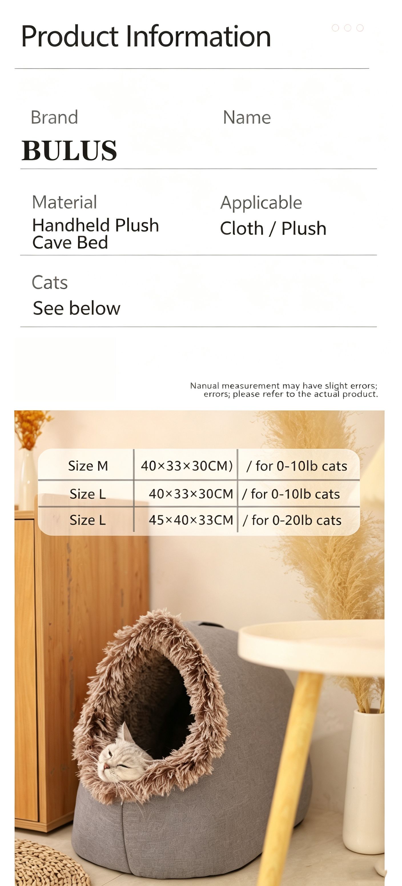 Winter thick and warm, portable plush pet nest,Large-Grey view 9