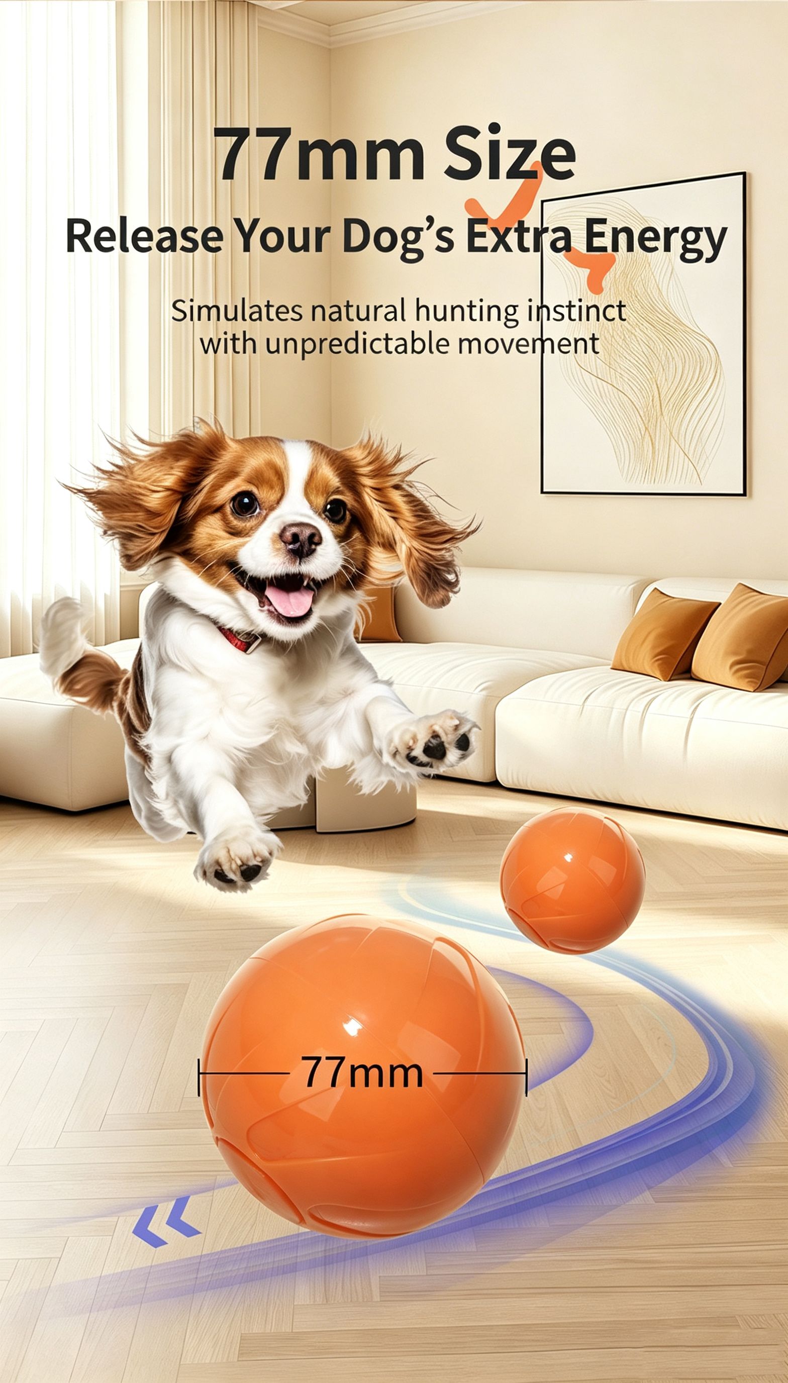 Pet dog remote control intelligent electric jumping ball view 5