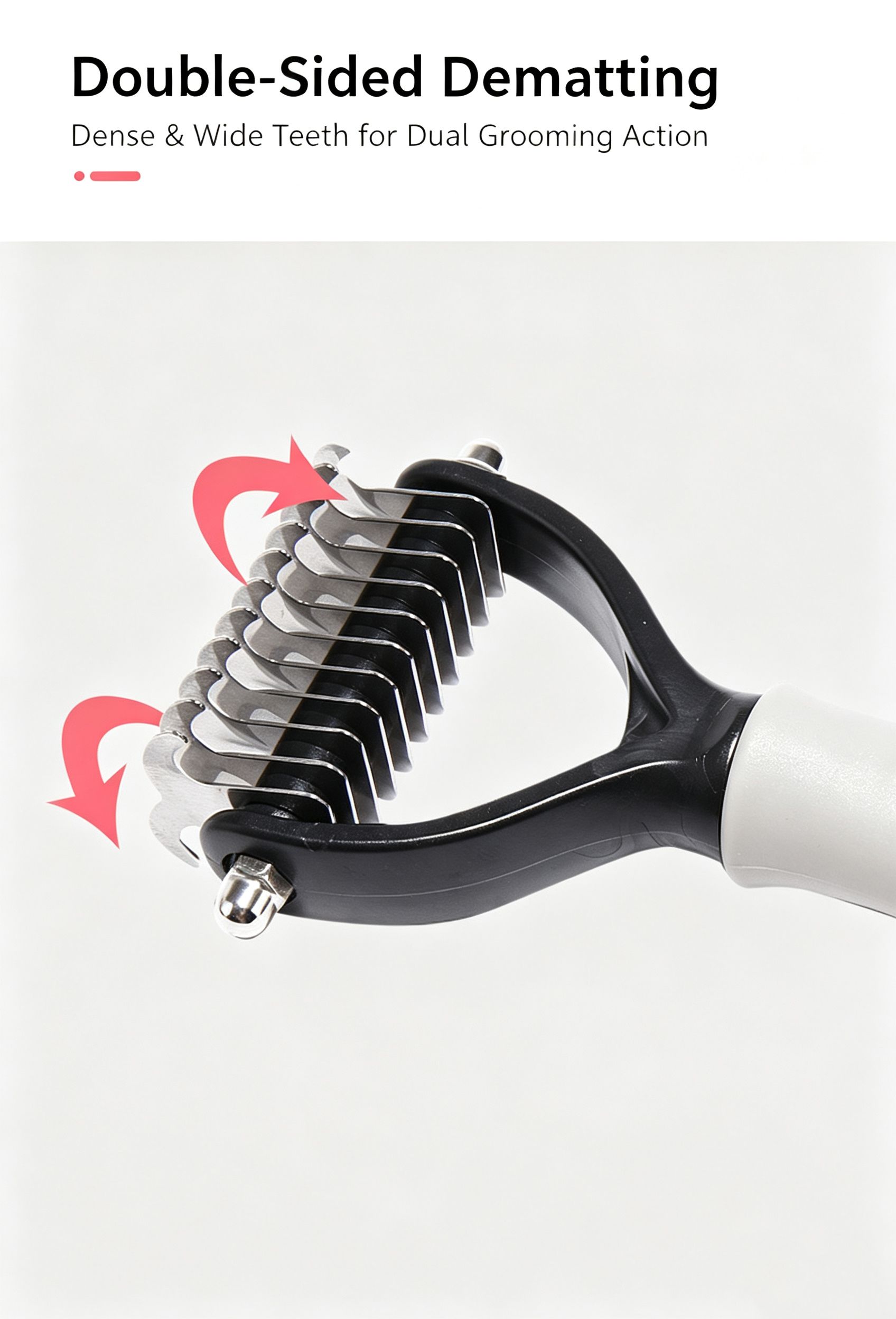 Pet Hair Removal Comb with Knot Brush view 5